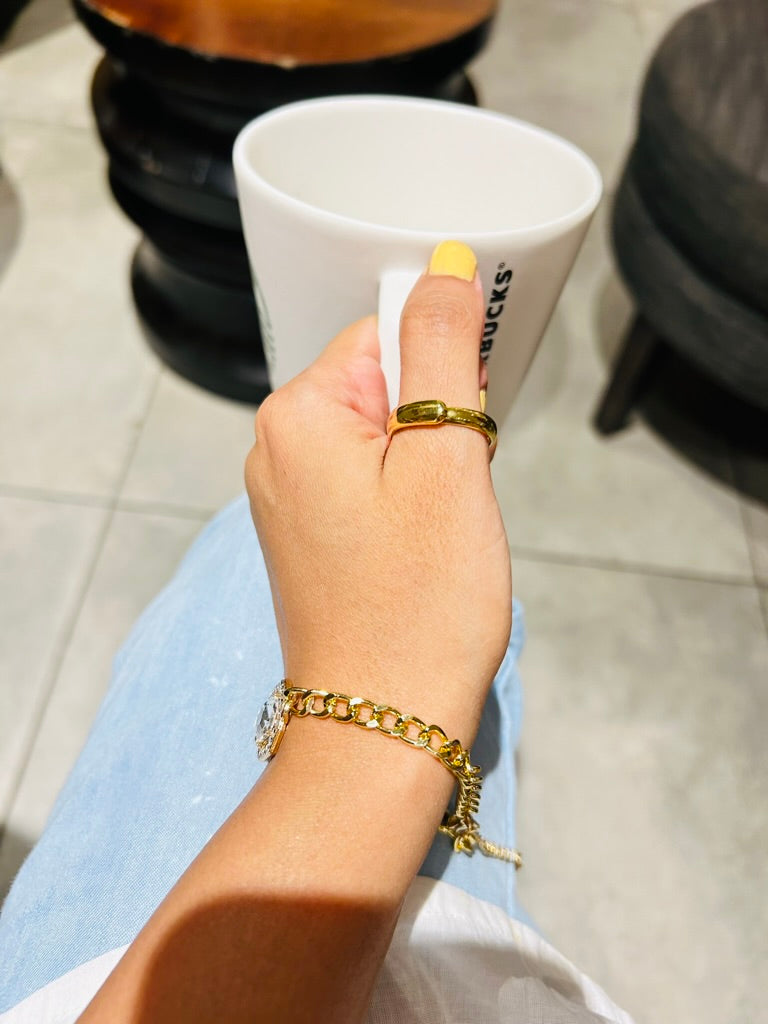 white and pastels anti tarnish bracelet