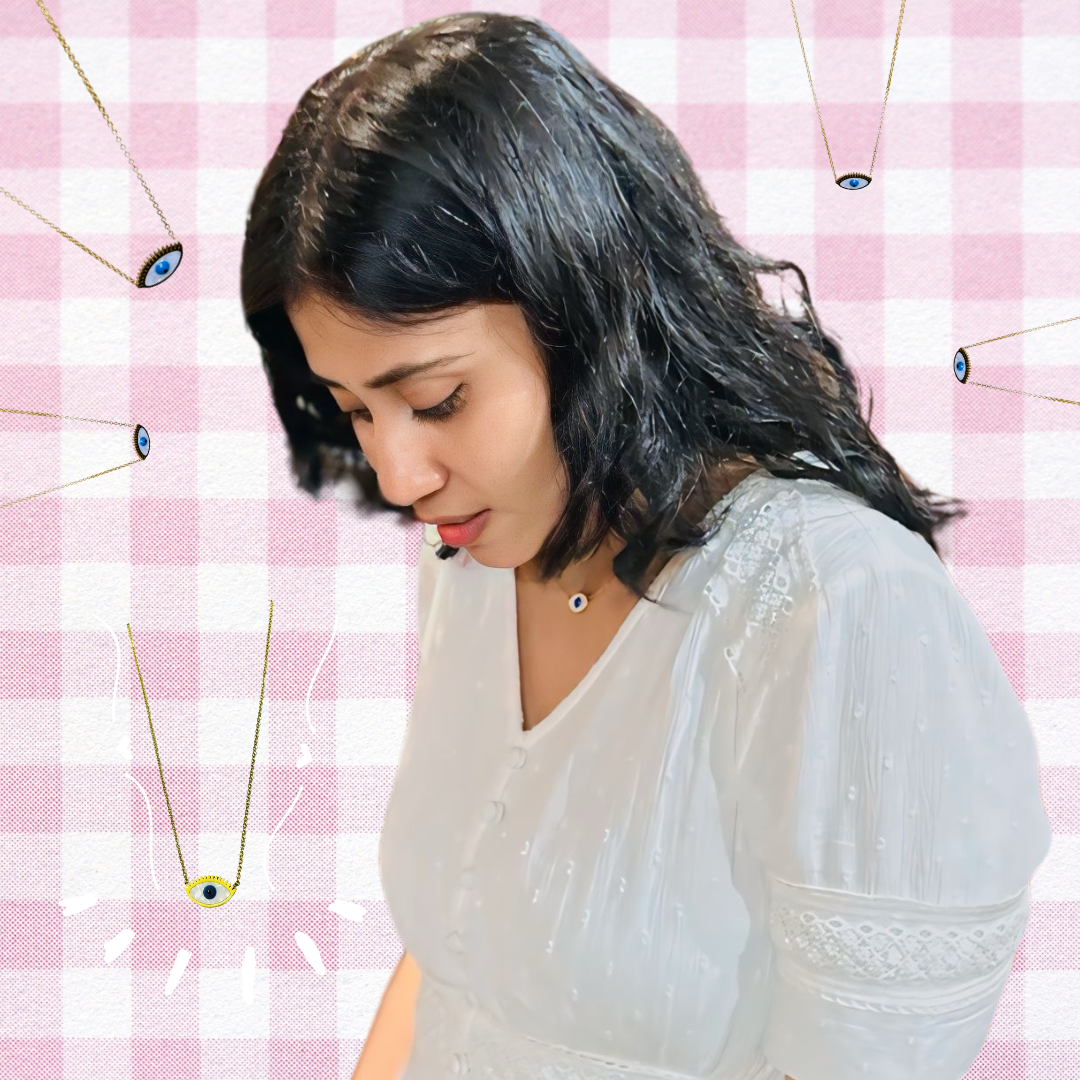 Evil Eye Protection Neck Chain – Waterproof & Anti-Tarnish