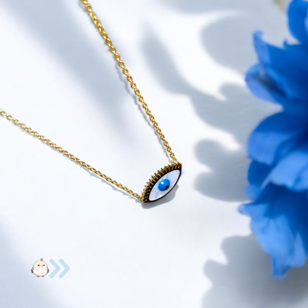Evil Eye Protection Neck Chain – Waterproof & Anti-Tarnish