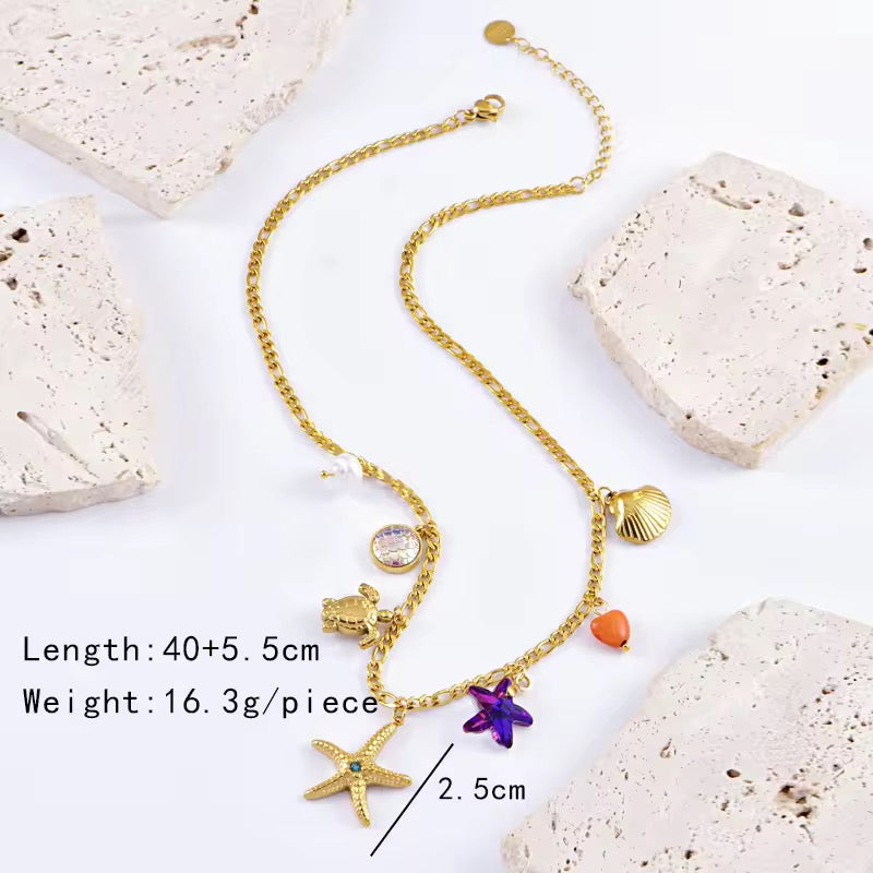 Ocean Charm Necklace for Women – Holiday & Party Wear for College Girls & Working Women