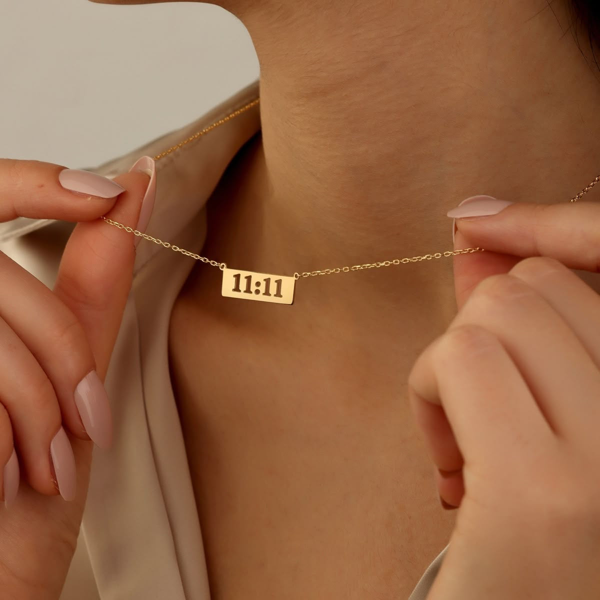 11:11 Wish Anti-Tarnish Gold Pendant Necklace