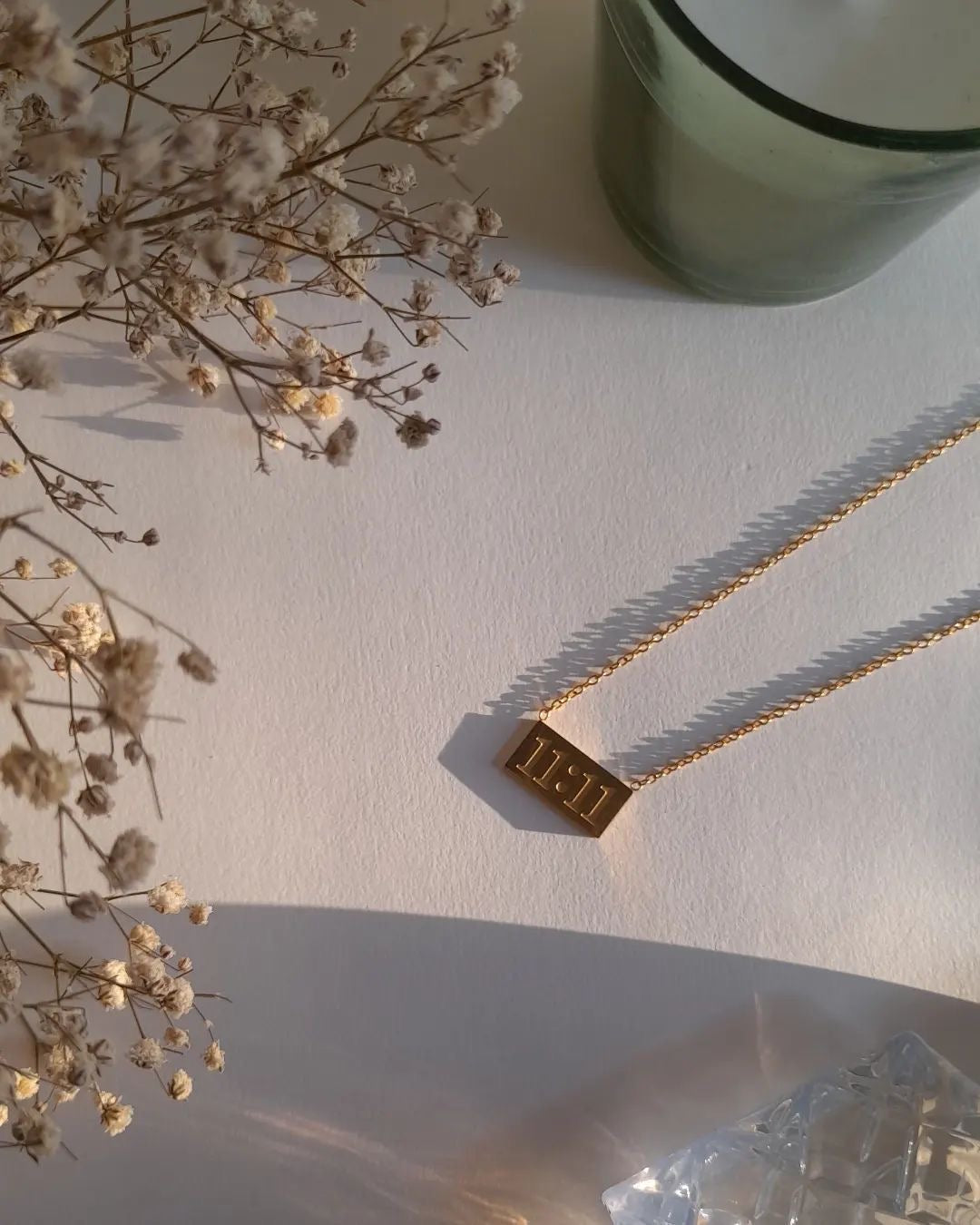 11:11 Wish Anti-Tarnish Gold Pendant Necklace