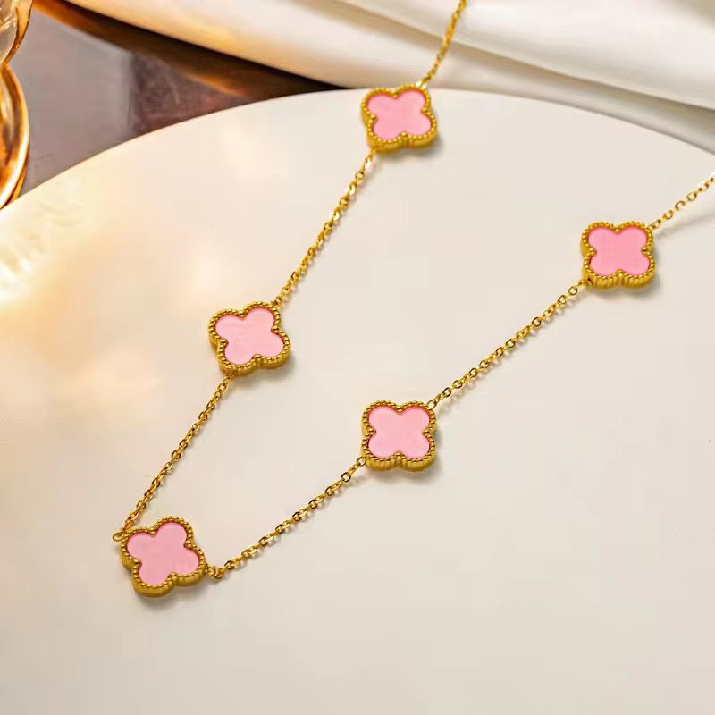 Pink Clover Luxe Necklace