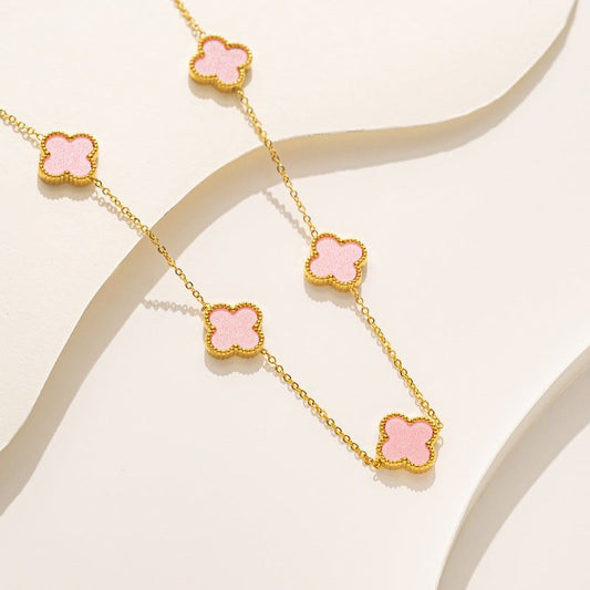 Pink Clover Luxe Necklace