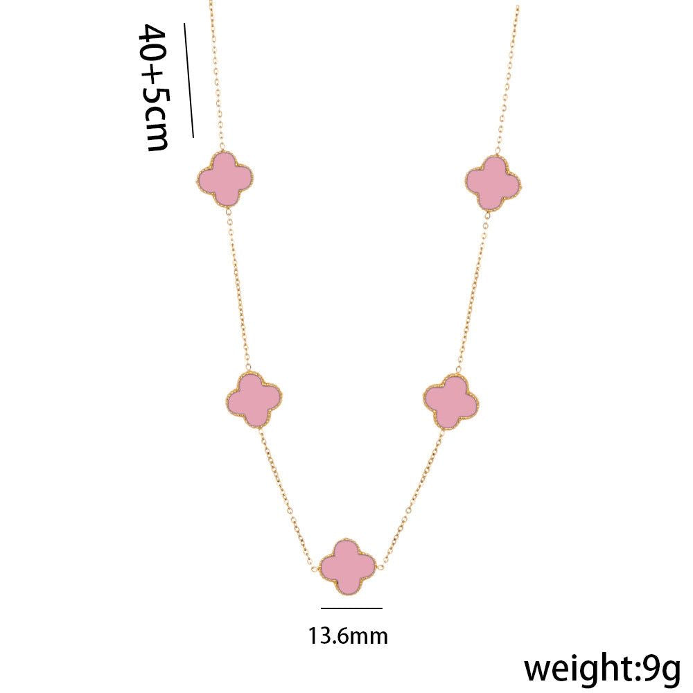 Pink Clover Luxe Necklace