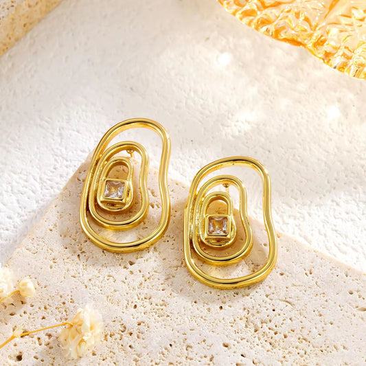 Golden Echo Anti-Tarnish Studs