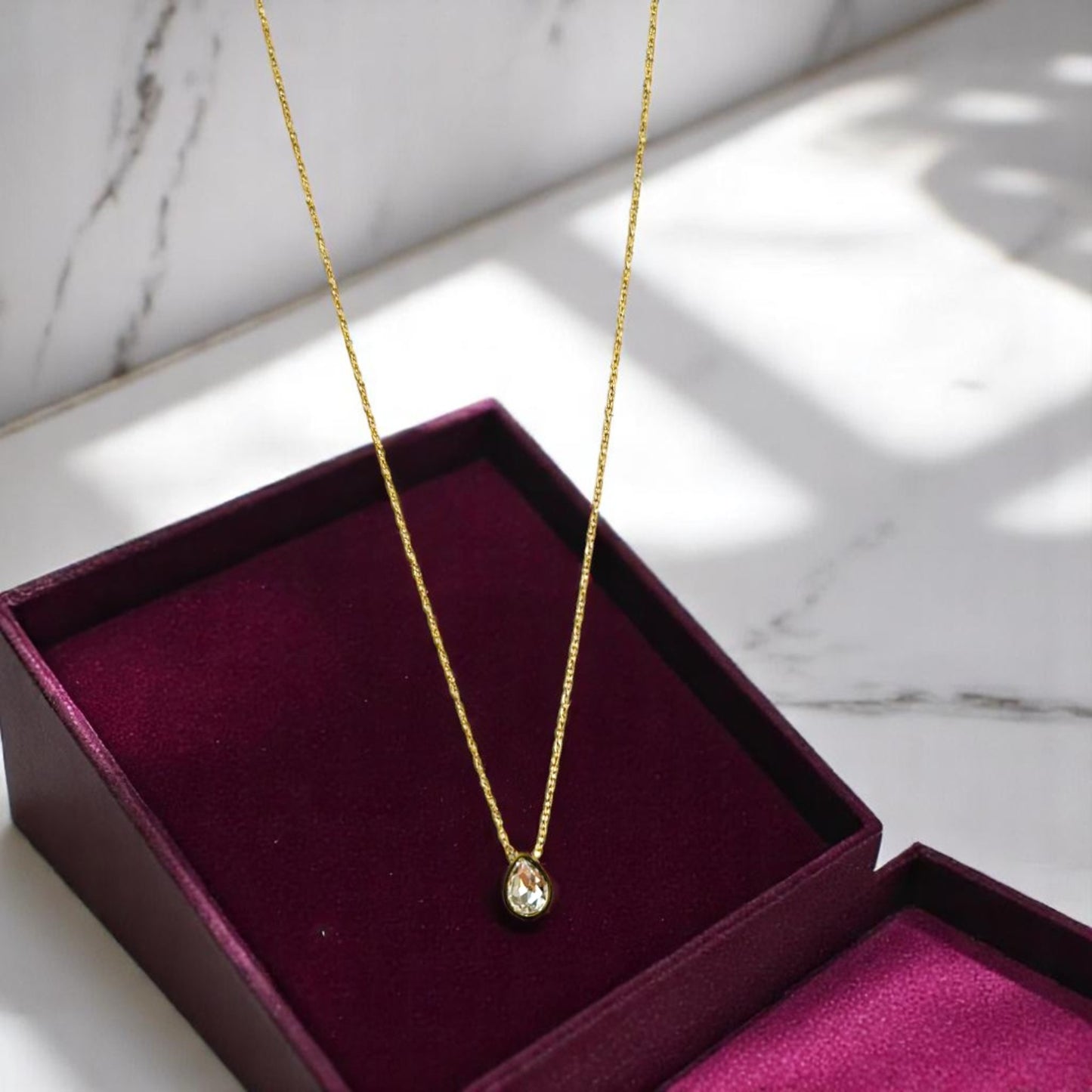 The Teardrop Glow Necklace