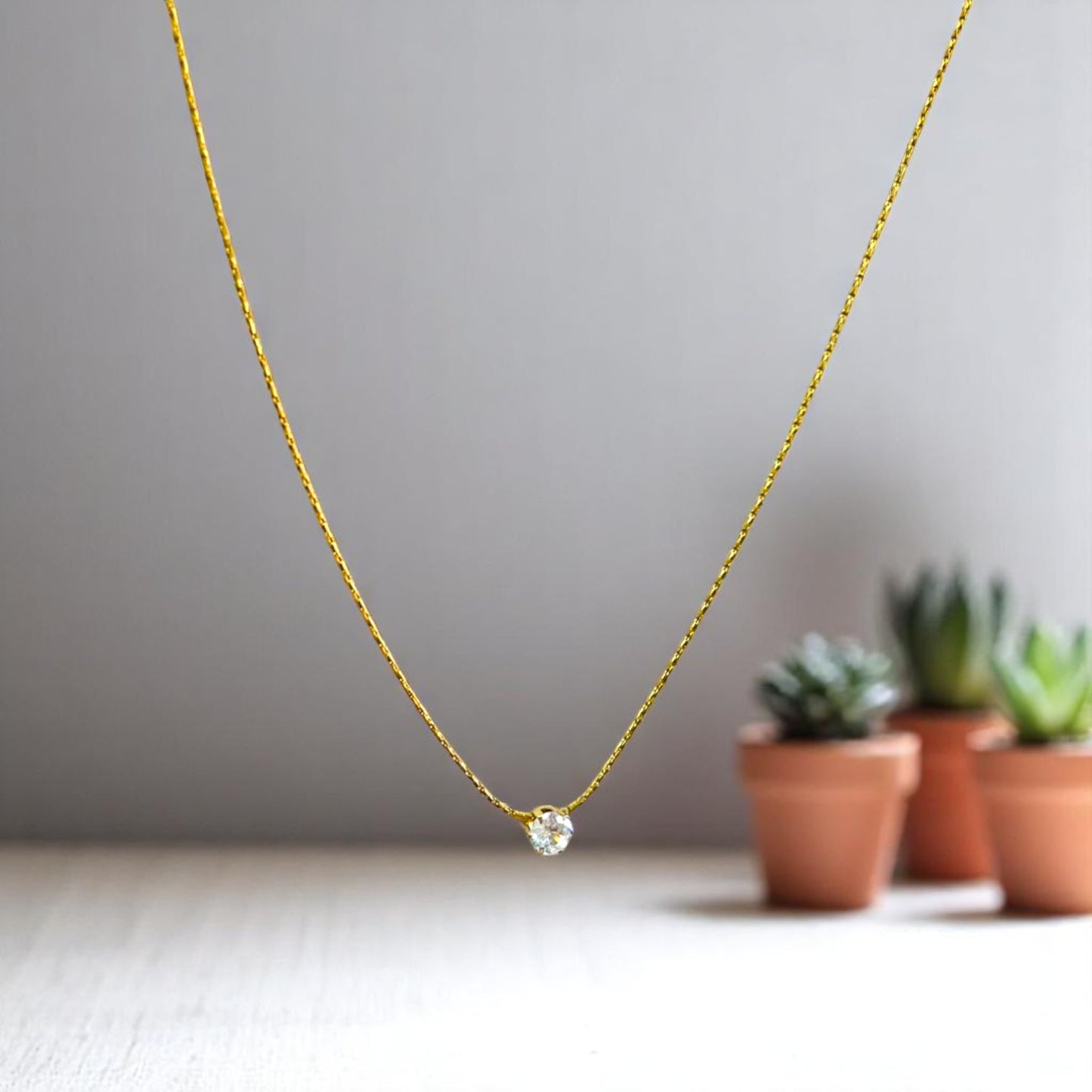 The Classic Solitaire Necklace