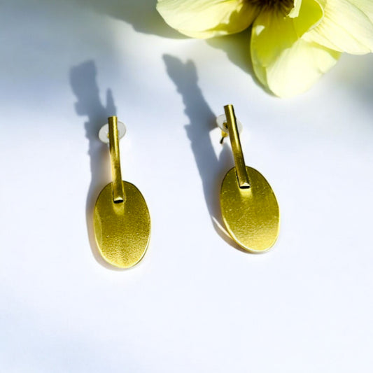 Geometric Brass Earrings