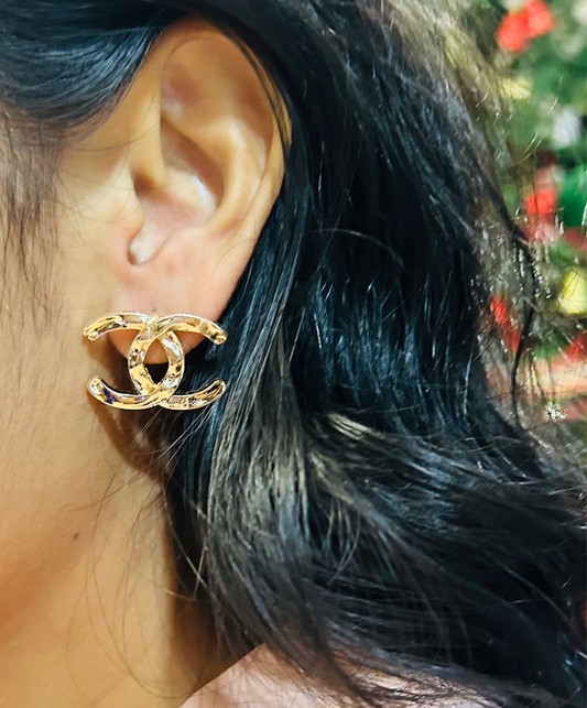 Double C Chanel-Inspired Earrings