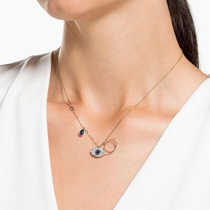 Celeste Luxe Evil Eye Charms Necklace | Anti Tarnish Stainless Steel
