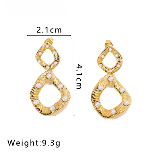 White & Pastels "It-Girl" Irregular Pearl Drops