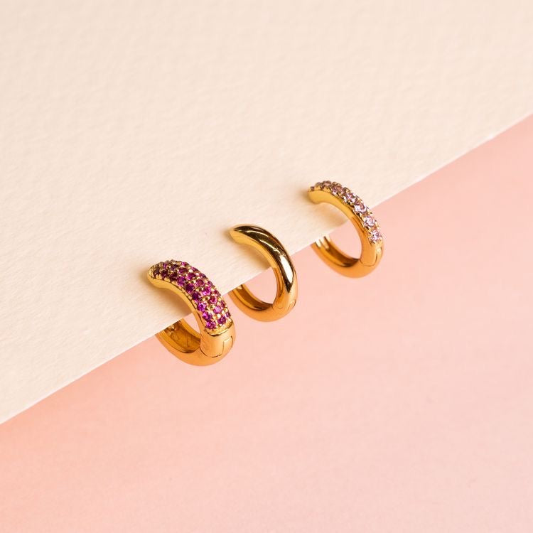 The Indian Rose Hoops - The Roja – Inspired by Bvlgari