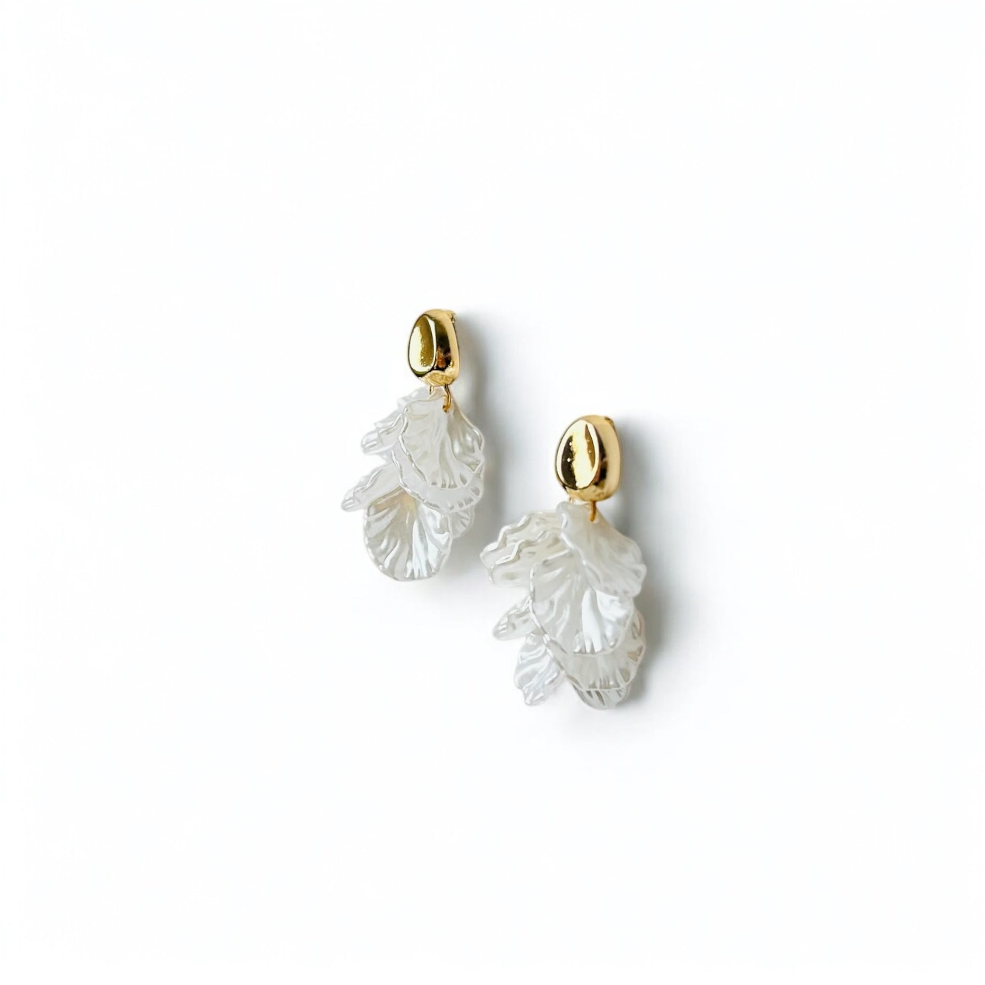 white & pastels affordable women's earring