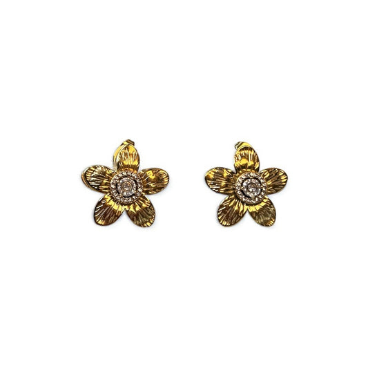 18 kt Gold Plated Celestial Bloom Studs
