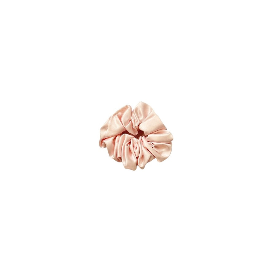 Luxury Satin Pastel Pink Hair Scrunchies