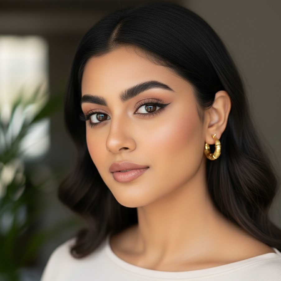 Bold Vintage-Inspired Gold Hoop Earrings – Statement Tribal Design