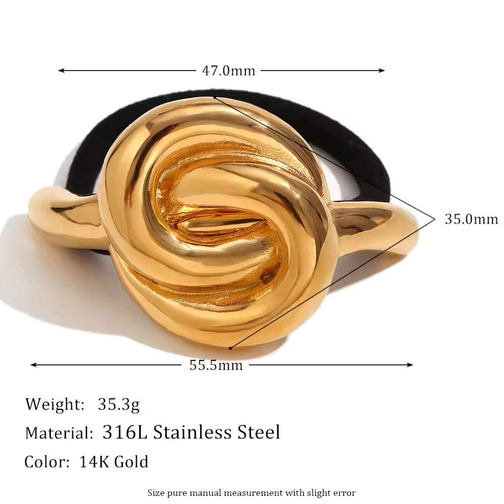 The Golden Knot Hair Tie