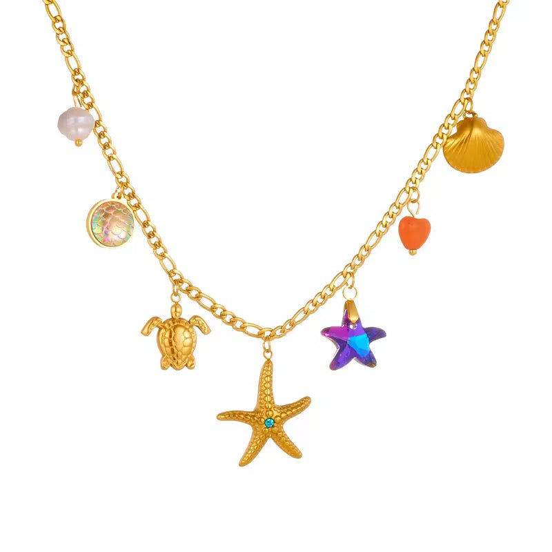 Ocean Charm Necklace for Women – Holiday & Party Wear for College Girls & Working Women
