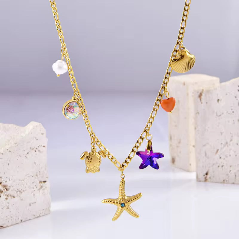 Ocean Charm Necklace for Women – Holiday & Party Wear for College Girls & Working Women
