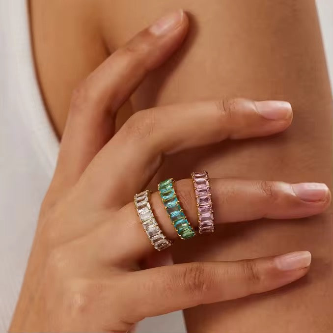 Rosé Aura Birthstone Ring - October