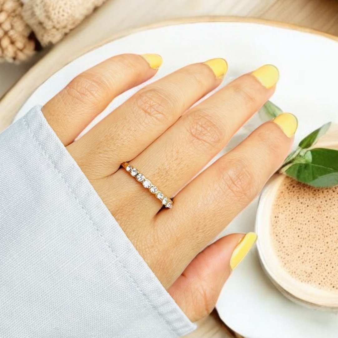 white & pastels affordable ring
