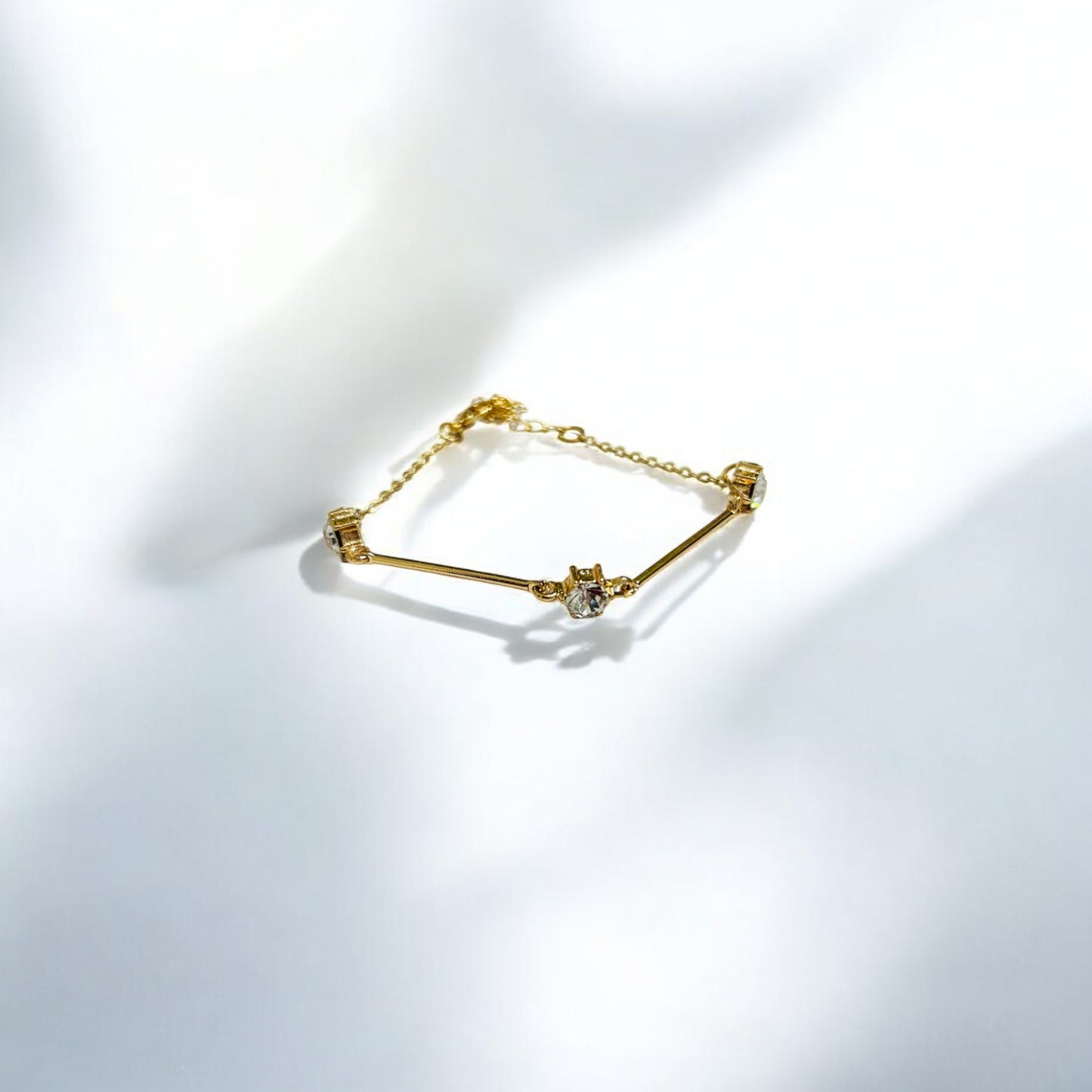 Sleek Bar Bracelet with Sparkling Crystal Details