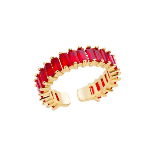 Ruby Baguette Bvlgari-Inspired Ring