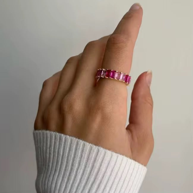 Ruby Baguette Bvlgari-Inspired Ring