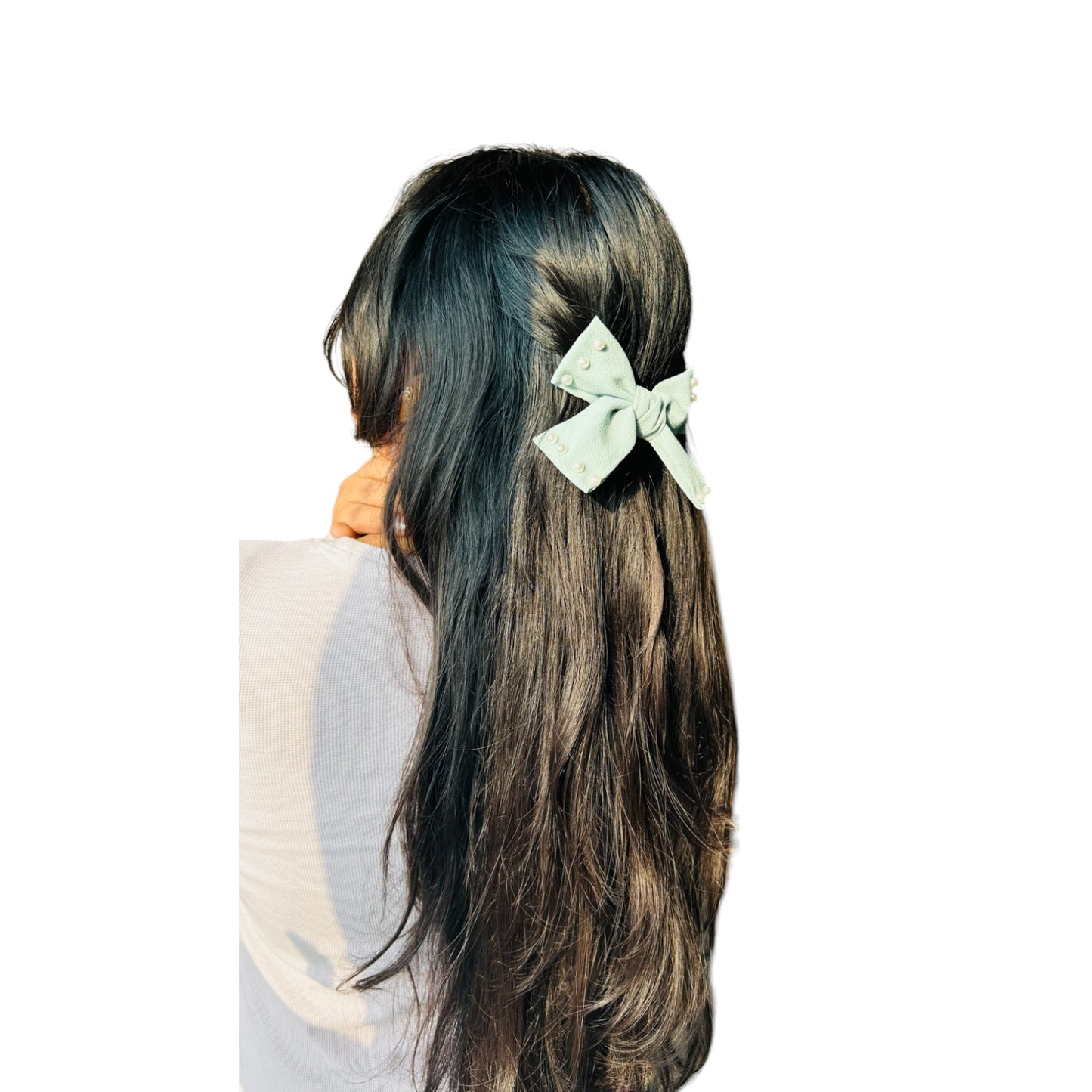 Pastel Green Hair Bow