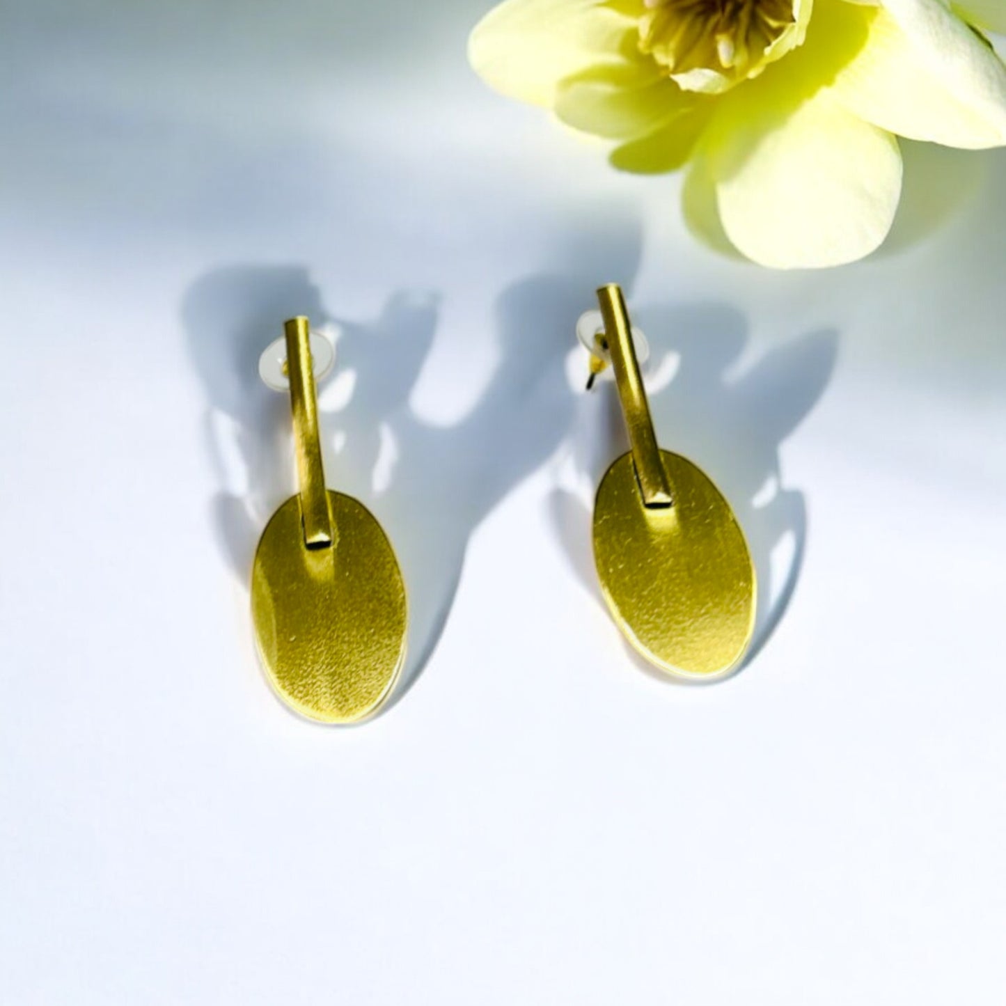 Geometric Brass Earrings