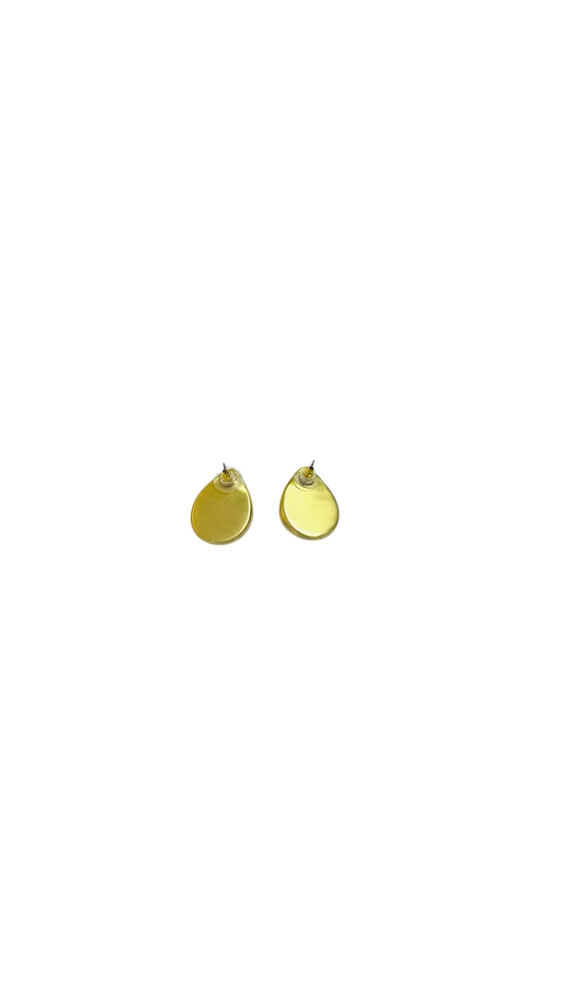 Rose Radiance Brass Studs - Blushing Elegance: Natural Stone in Blooming Rose