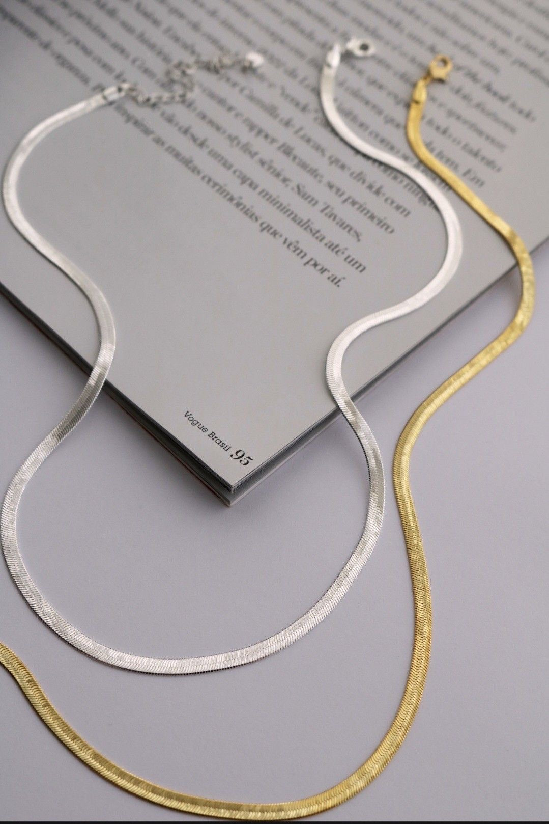 Classic Sleek Herringbone Chain – Silver Coated | Anti-Tarnish